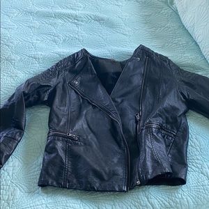 Free people vegan leather jacket